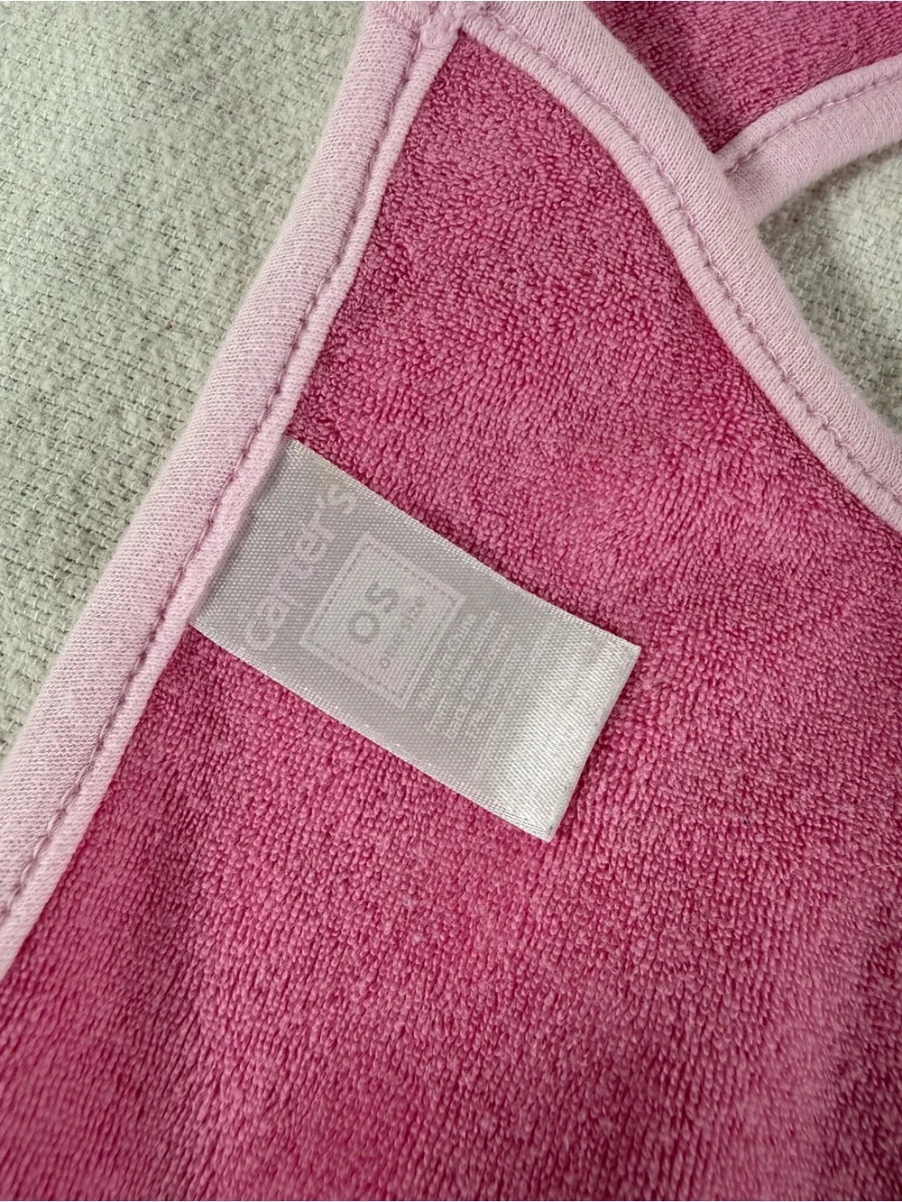 Carter's Pink Striped & Elephant Bib Set